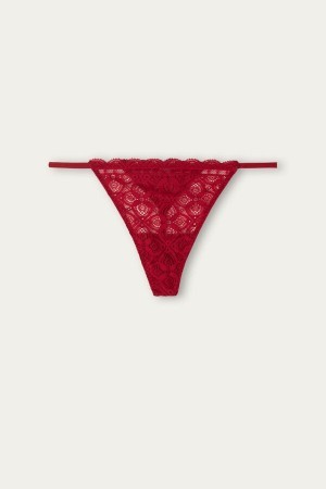 Intimissimi Kanten String String Rood | BEEAH19951